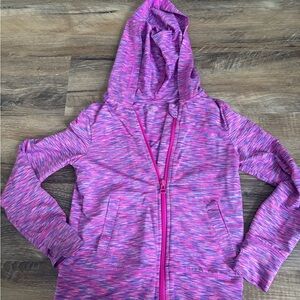 Cozy Kids' Zip-Up Hoodie in Pink and Purple